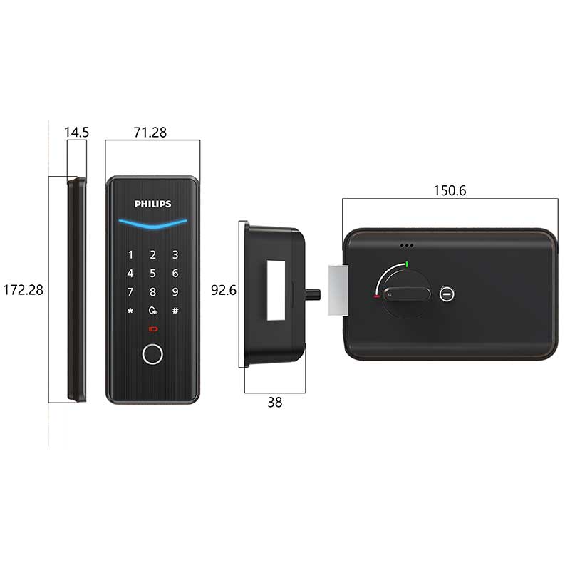 Smart Door lock Philips Easykey DDL502-13HBS