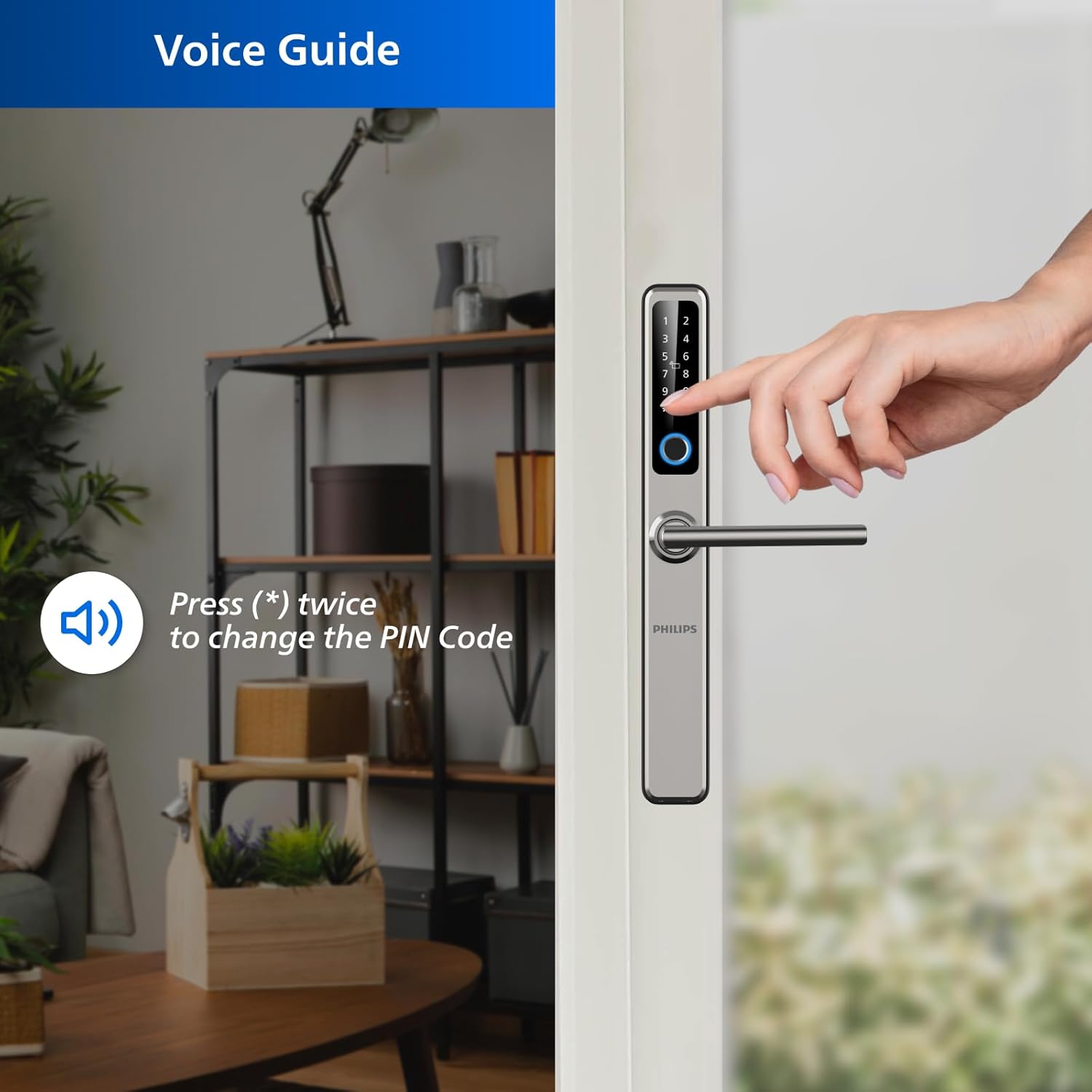 Smart Door Lock Philips Easykey DDL 608-5HWS